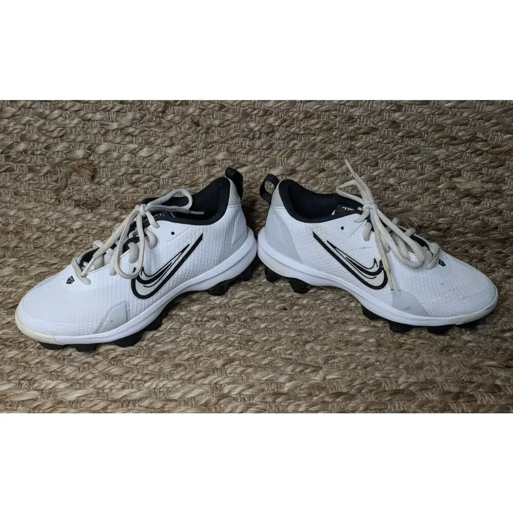 Nike Force Trout 9 Pro MCS Baseball Cleats White Black Boys Size 4.5 Y